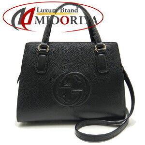 Gucci Soho Handbag Leather Black